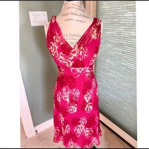 Ann Taylor Pink and White Dress Size 4